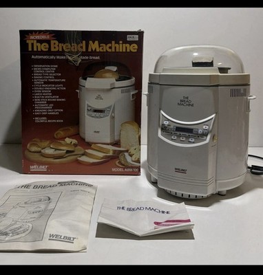 WELBILT The Bread Machine Maker ABM-100 White Dome Top 2 Lb Loaf Automatic NEW