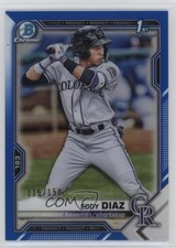 2021 Bowman Chrome Prospects Blue Refractor 115/150 Eddy Diaz #BCP-33 0m4r