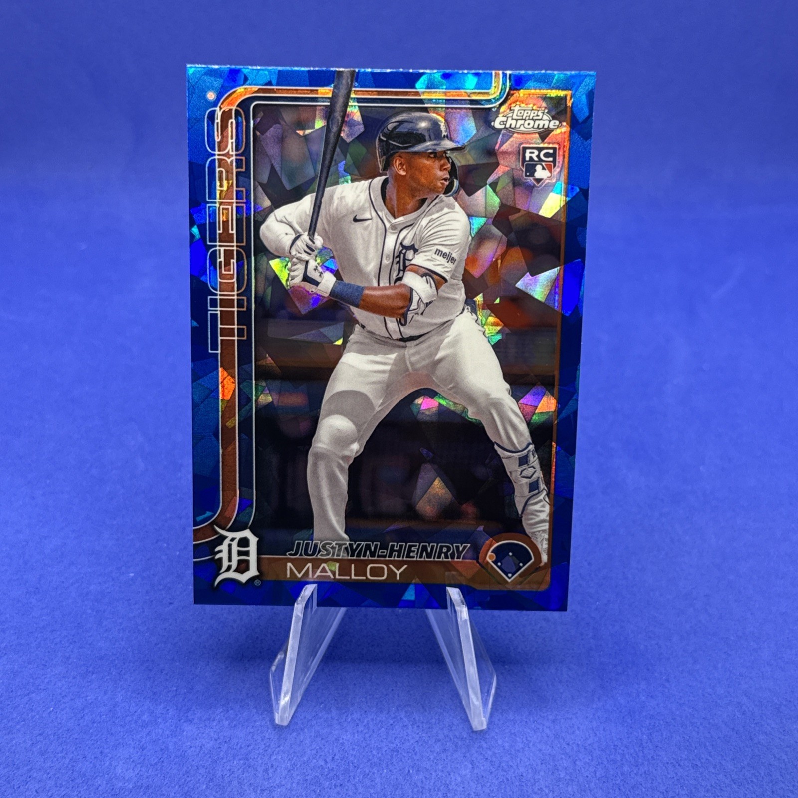 2025 Topps Chrome Sapphire Justyn-Henry Malloy Rookie #224 - Tigers