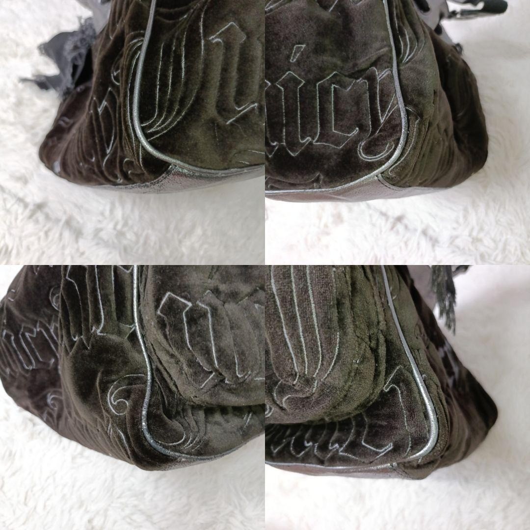 希少■JUICY COUTURE ベロア ハンドバッグ ブラック×シルバー Juicy Couture Handbag Velour Y2K Black Silver | eBay