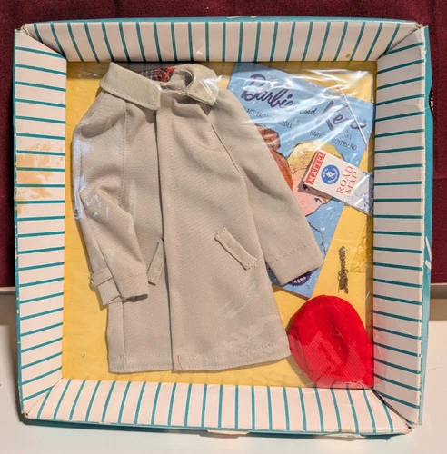 Vintage Barbie 1961 KEN #788 Rally Day Jacket Pants Shoes Socks Scarf Map Wallet