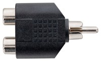 Professioneller Audio Adapter Von 2X Cinch/Rca Buchse Auf 1X Cinch Stecker