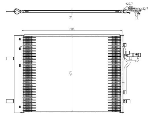 NRF Kondensator, Klimaanlage 350375 für Ford - Bild 2