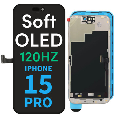 iPhone 15 Pro 120Hz Soft OLED Premium Display Touch Screen Replacement