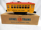 POSTWAR LIONEL No. 60 LIONELVILLE RAPID TRANSIT TROLLEY IN OB, C-7 EX+ — photo 2