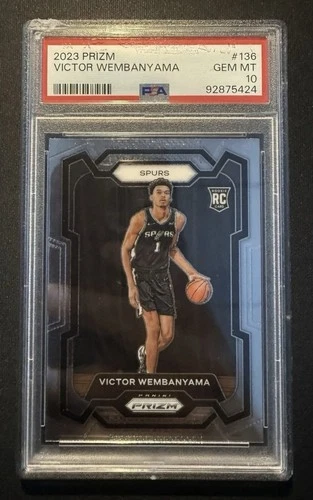 2023-24 Panini Prizm - Victor Wembanyama #136 (RC) PSA 10