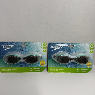 Speedo Kids Glide Print Goggles Ages 3 6 Arctic Glass Purrmaid (2 Pack)
