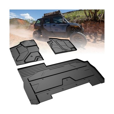 Floor Mats for Polaris Xpedition XP 5/ADV 5, Front & Rear TPE Floor Liners Al...
