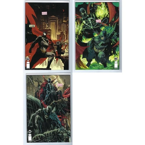 Batman Spawn 3 comic lot #1 Jim Lee Sean Murphy Fabok variant 2023 VF/NM st141