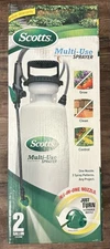 Scotts 2 Gallon Multi Sprayer 3 Spray Lawn Garden Water Plant Pump Wand Nozzle