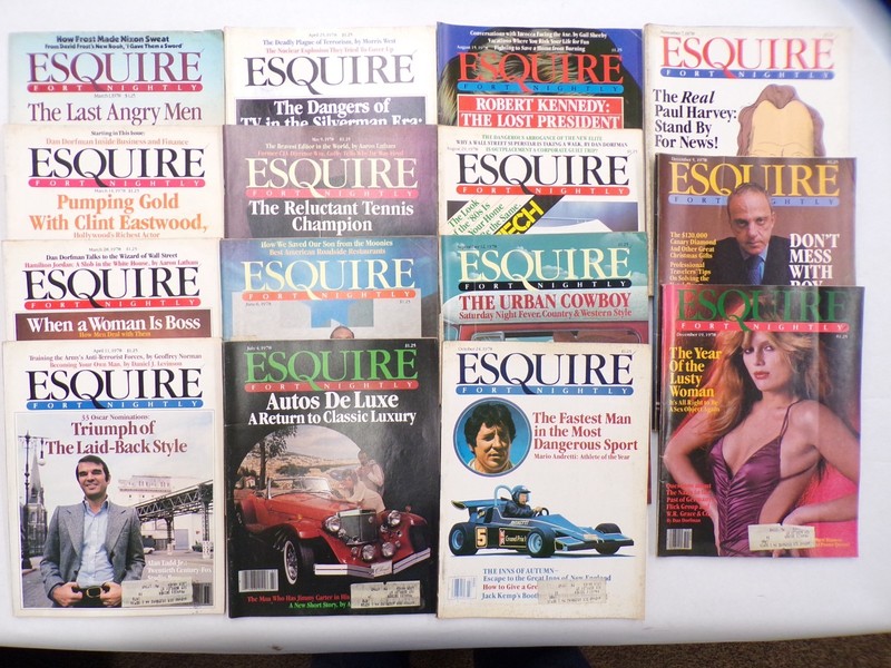 15 Esquire Magazines -March 1978 - December 1978