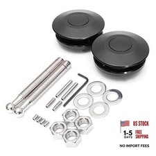 STETION Quick Latch Hood Pins Universal 2 Pack 2.44" Diameter 2 Pack-Black