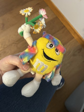 CUTE GALERIE 6 INCH M&M HIPPIE FLOWER GUY PLUSH TOY WITH FREE SHIPPING
