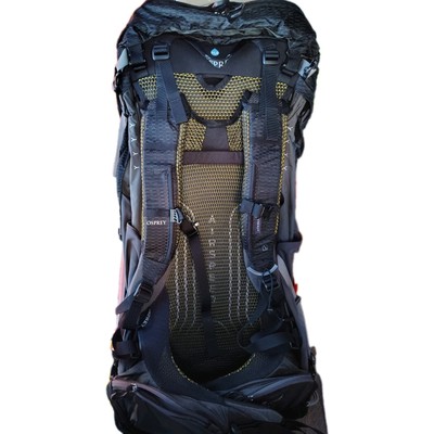 Osprey Atmos AG 50 Hiking Backpack 50L Black L/XL Hydration Compatible  Raincover | eBay