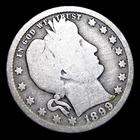 1899-O Barber Quarter Silver ---- Nice Details Coin ---- #186M