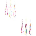 6 pcs Téléphone Anti-perte Sangle Téléphone Portable Corde Suspendue Téléphone Perlé Chaîne Ornement
