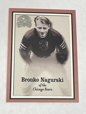 2000 Fleer Greats of the Game Football #85 - Bronko Nagurski - Chicago Bears