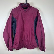 Nike maroon/black windbreaker jacket Size M