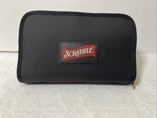 Vintage Travel Scrabble Hasbro Portable Game Folio Edition Zipper Case 2001
