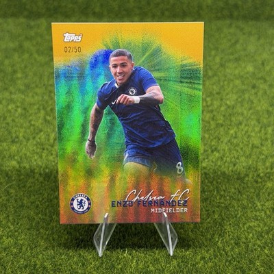 Enzo Fernandez Topps Chelsea Team Set 2025/26 Serial Numbered /50 Soccer Card