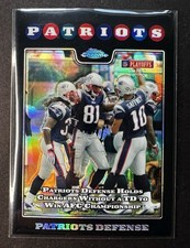 2008 Topps Chrome #TC155 Patriots Defense Refractors Randy Moss