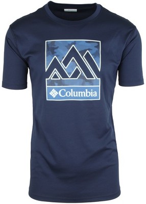 COLUMBIA Herren Kurzarm Funktionsshirt T-Shirt ZERO RULES FREEZE Blau Größe XL
