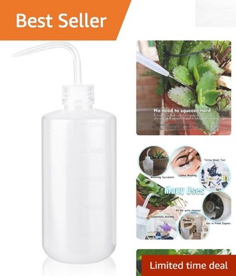 500ml LDPE Squeeze Bottle with Measuring Scale - Perfect for Medical & Gardening