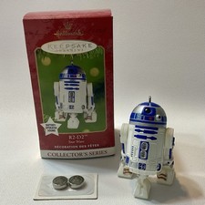 2001 Star Wars R2-D2 Hallmark Keepsake Ornament Collector's Series Sound NIB