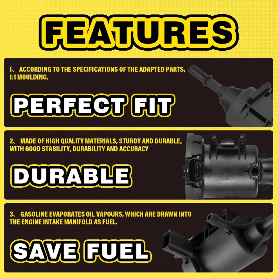 Válvula de purga de bote de vapor 911-481 4891741AA para Jeep Compass Patriot 2008-2017 Foto 3 de 4