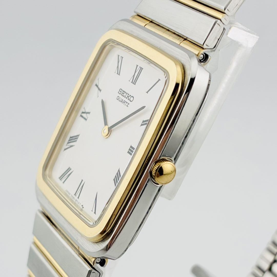 3547【希少品　新品電池】SEIKO　セイコー　腕時計　コンビ　ゴールド　金 3547【希少品 新品電池】SEIKO セイコー 腕時計 コンビ ゴールド