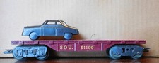 MARX 41' Flatcar SOUTHERN RAILWAY Car-Load Rd SOU 51100 - O-27