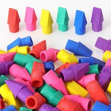 Tamaki 60-Pack Pencil Cap Erasers for Kids, Assorted Colors