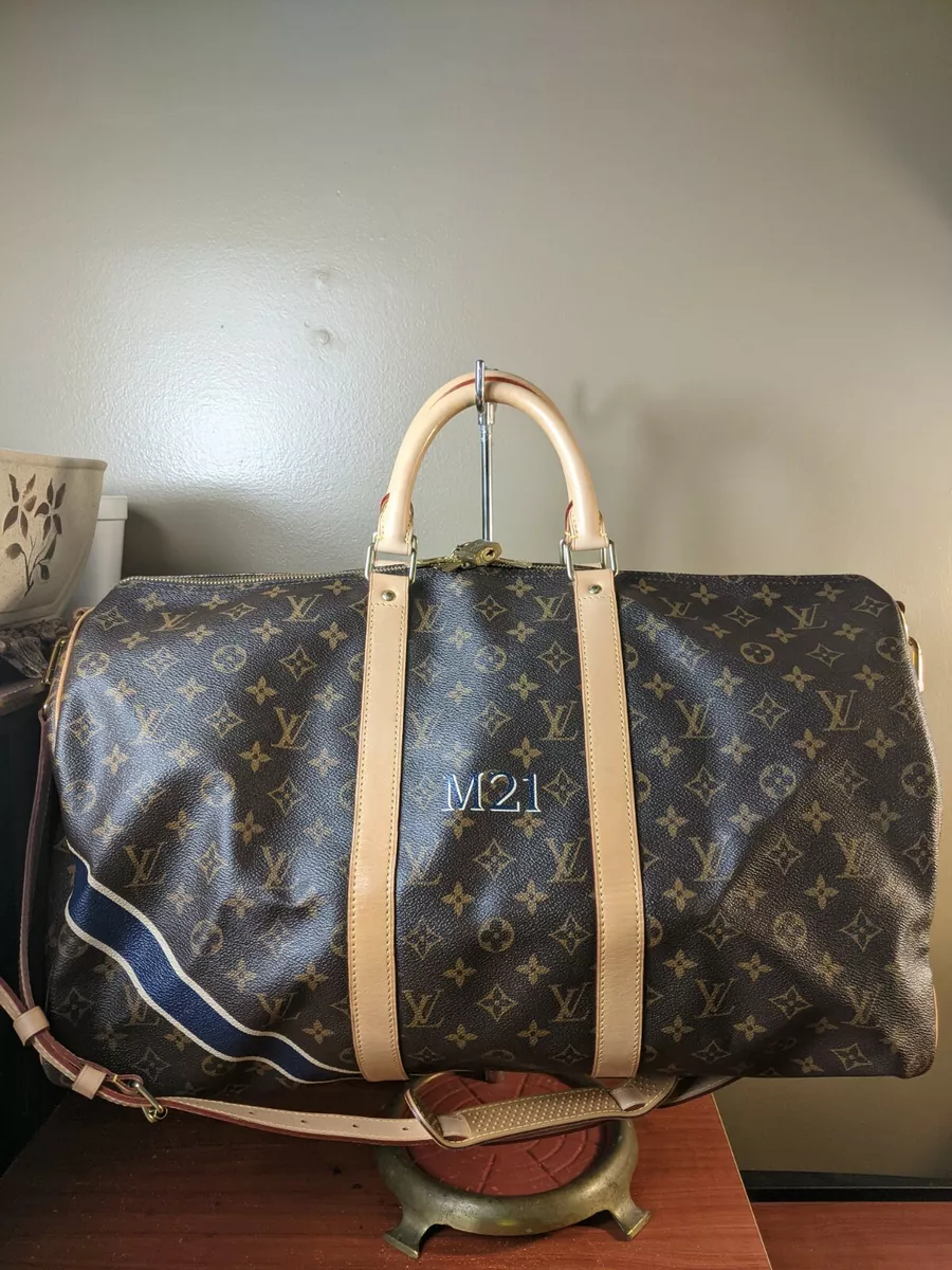 Auth Louis Vuitton Limited Keepall Bandouliere 50 monogram