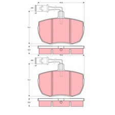 Plaquette de frein Rover 2300