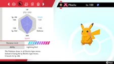 Pokemon Sword and Shield SWSH - Shiny 6IV Max EV Gigantamax Gmax Pikachu