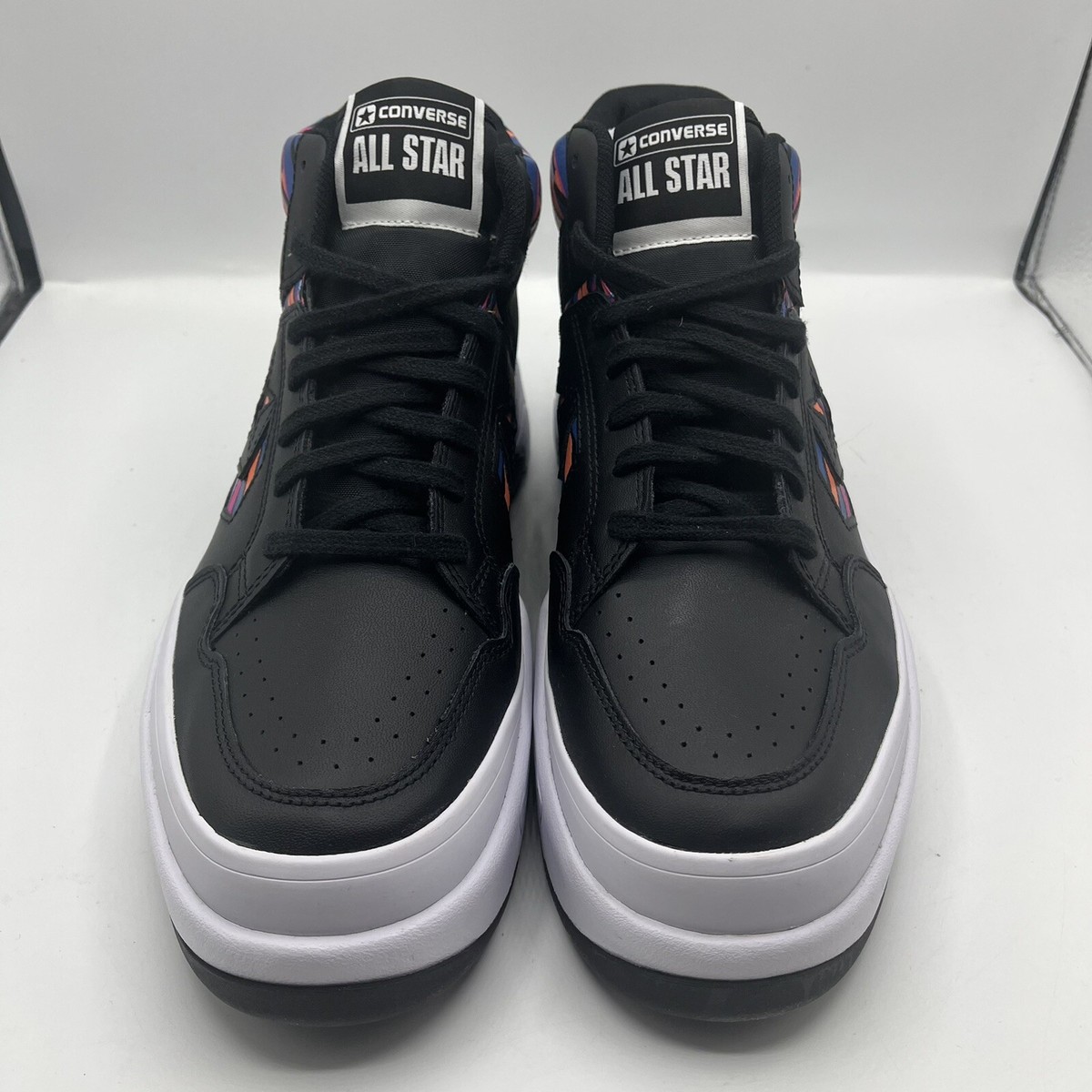 Converse WEAPON CX MID Mens Leather Sneakers Shoes Black  display picture 3