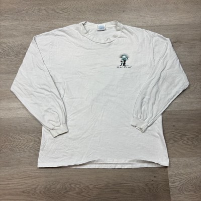 Vintage 90s Mac Play Apple Computers Macintosh Long Sleeve Shirt 