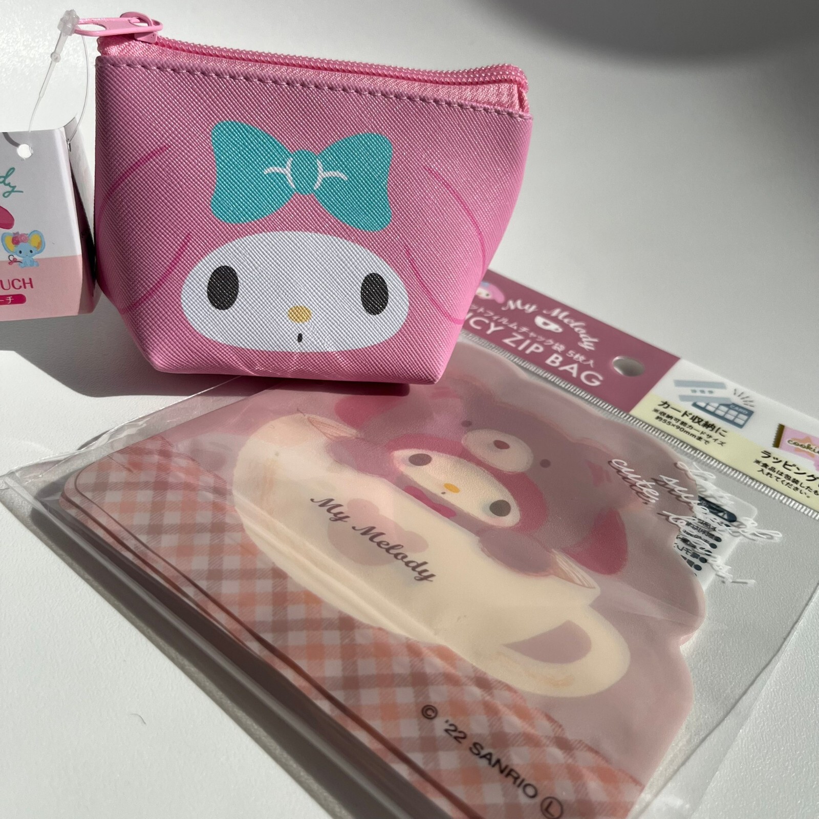 Sanrio My Melody Mini Pouch Case & Fancy Zip Bags 5Pcs limited DAISO JAPAN