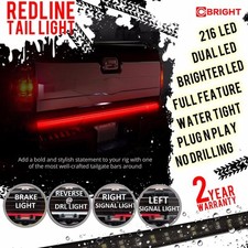 60 Universal Line Of Fire Led Tailgate Light Bar Turn Signal Brake Reverse