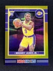 2024-25 Panini NBA Hoops Bronny James Jr. #280 Gold Rookie RC Lakers /10
