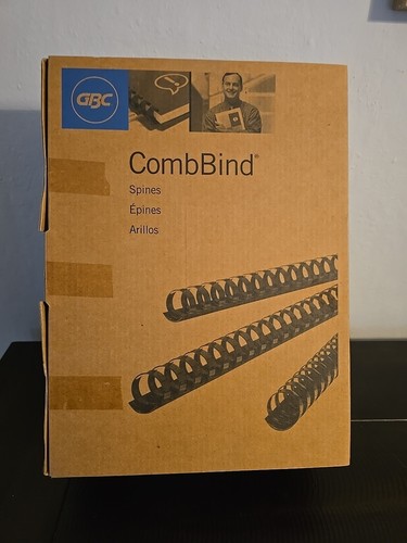 GBC CombBind Binding Spines, 3/4" / 20mm Black, 100 Pack | eBay