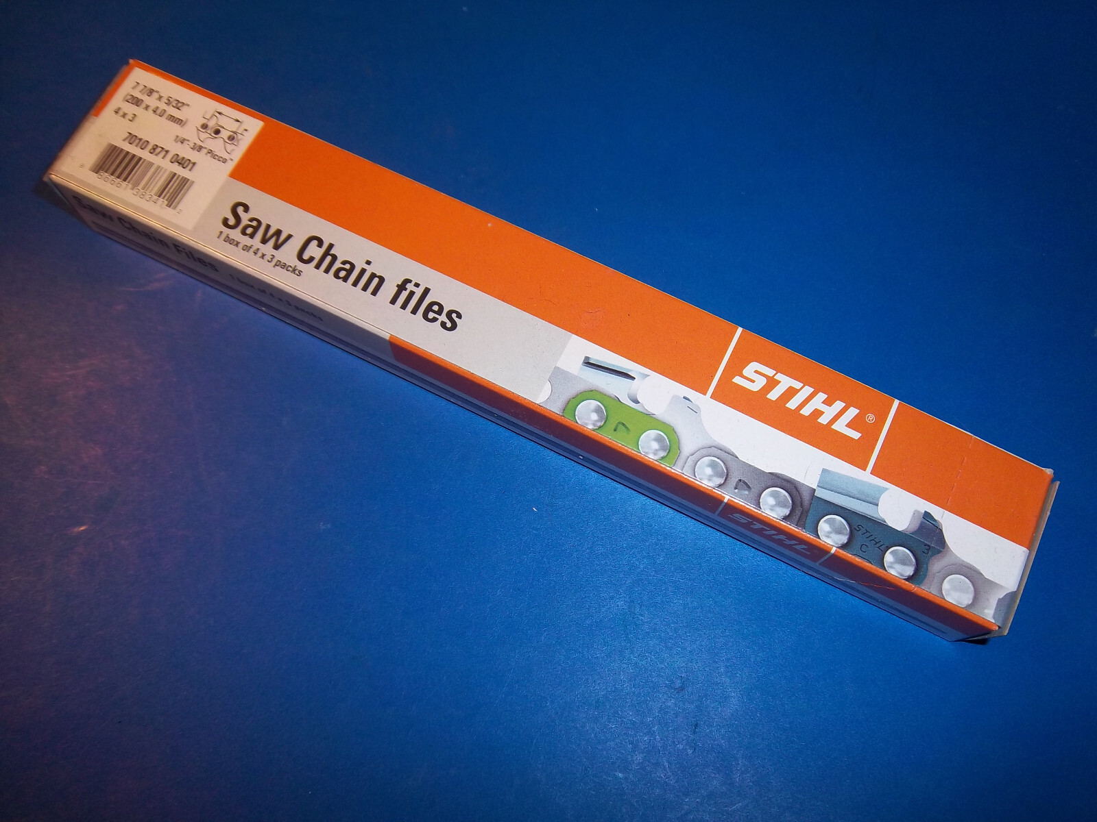 STIHL Saw Chain Files 4 Picco Chains 7010 871 0403 Box of 4 packs of 3 FILES OEM eBay