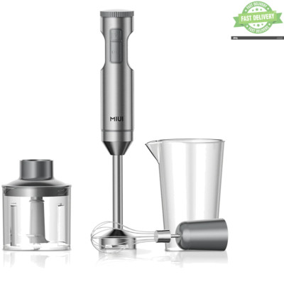 1000W Handmixer Stabmixer| 4-in-1 MIUI Tauchset| Becherglas, Zerkleinerer, Schneebesen
