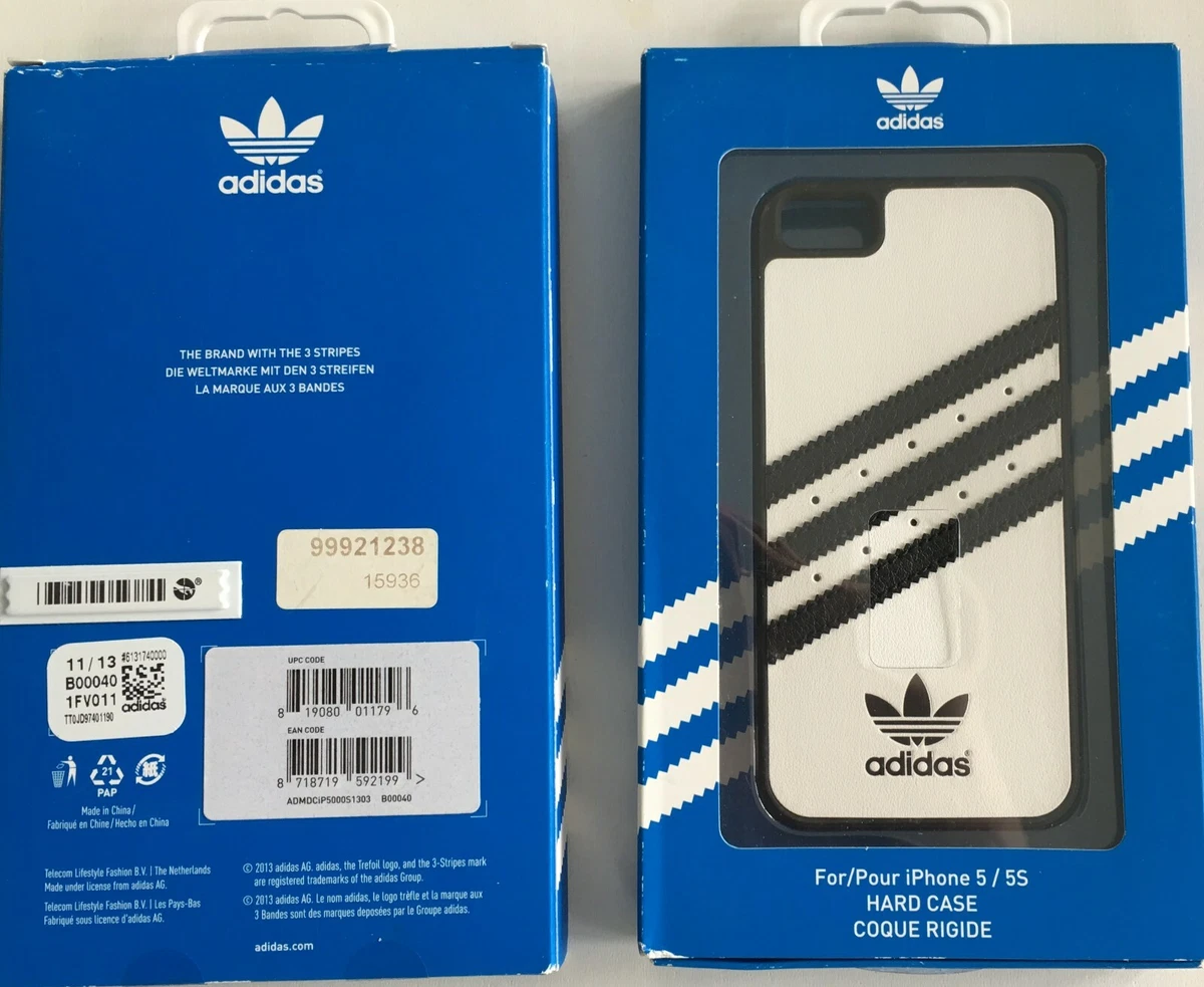 Genuine Adidas Moulded Hard Shell Case for Apple iPhone 5 5S SE - White | eBay