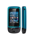 Nokia C2-05 Mobile Phone Blue Petrol 2 Inch Display Bluetooth USB Camera New
