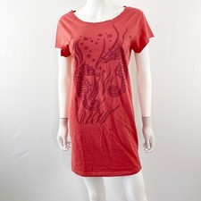 Marc by Marc Jacobs Pink Seahorse Graphic T-Shirt Dress Size M Y2K