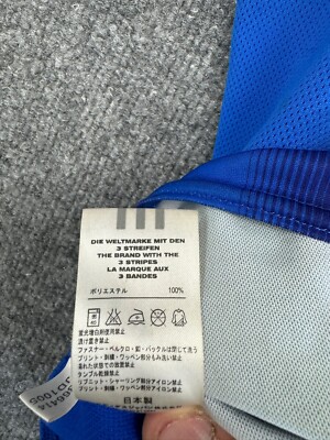 adidas JFA 青 シャツ　２XOサイズ　インストラクター　非売品 Adidas Climacool Japan JFA Blue Soccer Jersey Short sleeve