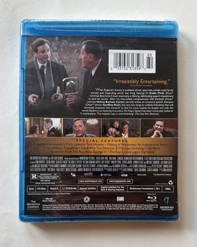 THE KING'S SPEECH (2010) Colin Firth/Geoffrey Rush | 2011 Blu-ray - Picture 2 of 2