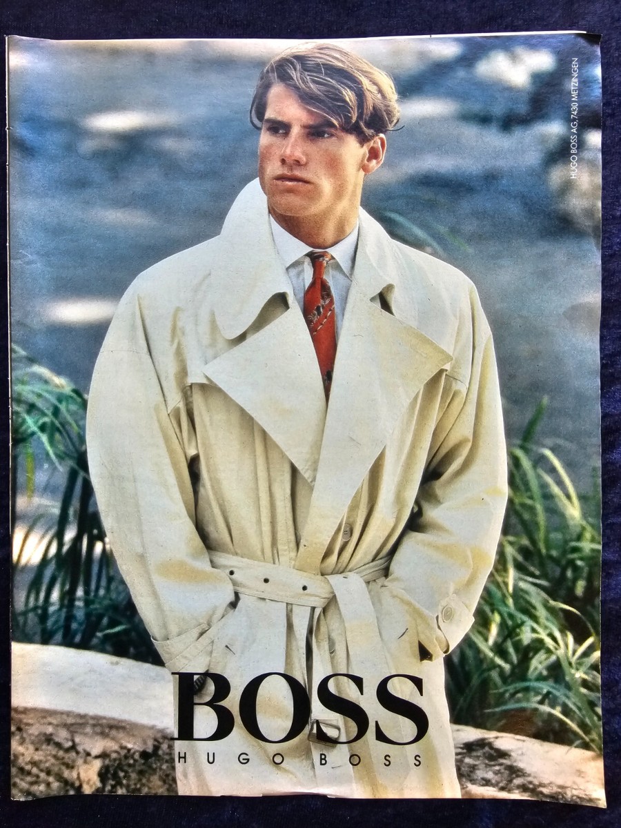 Hugo Boss, Herrenmode, originale Werbung aus 1987