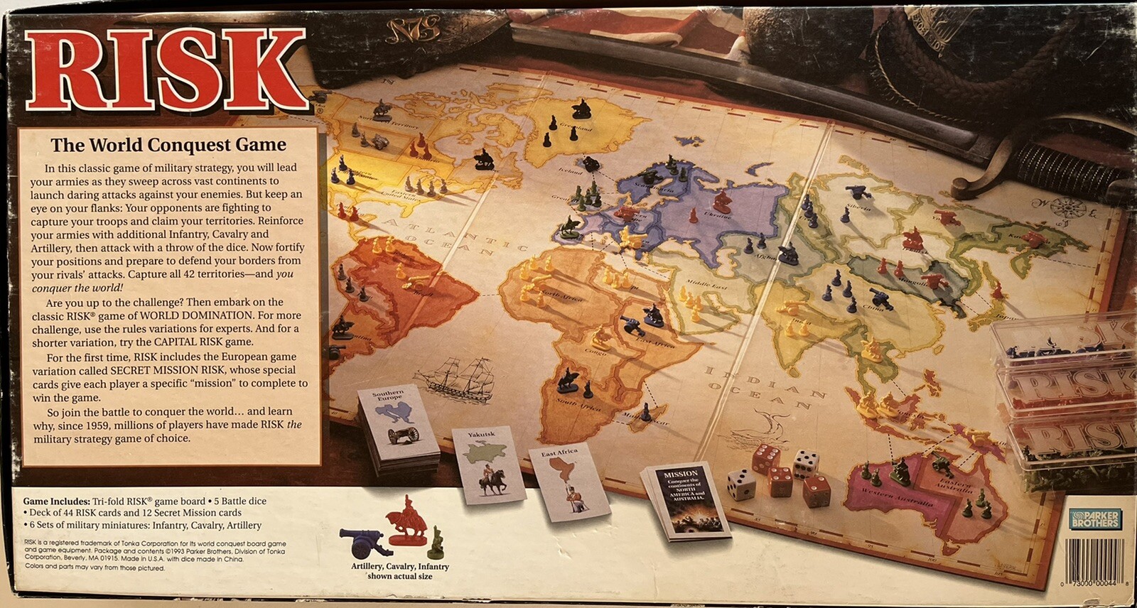 RISK Board Game- The World Conquest Game- By Parker Brothers- Complete! |  eBay
